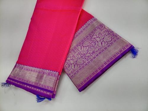ARNI SILK HALF FINE ZARI SAREE WITH BLOUSE